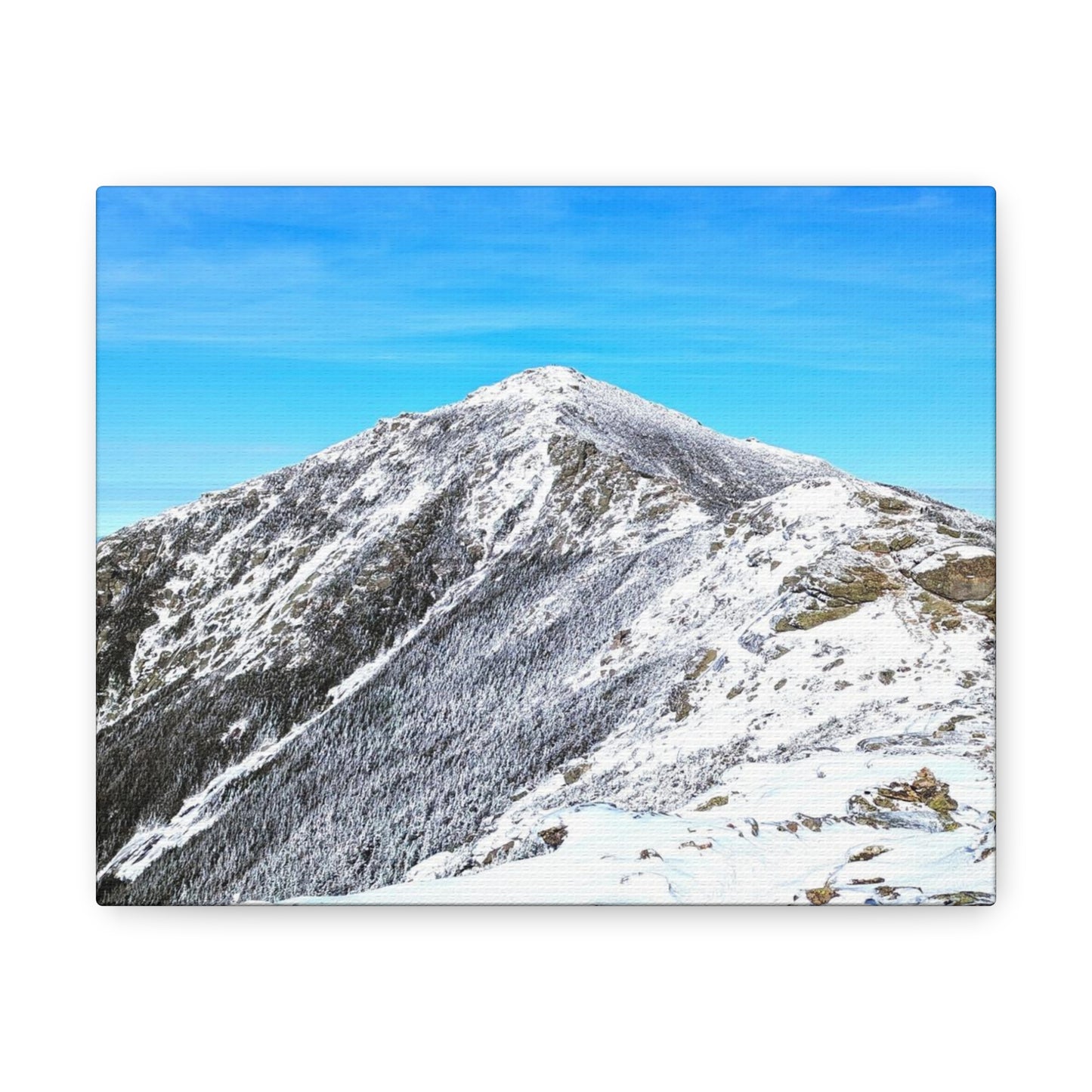 Mount Lincoln Winter Canvas Art Print