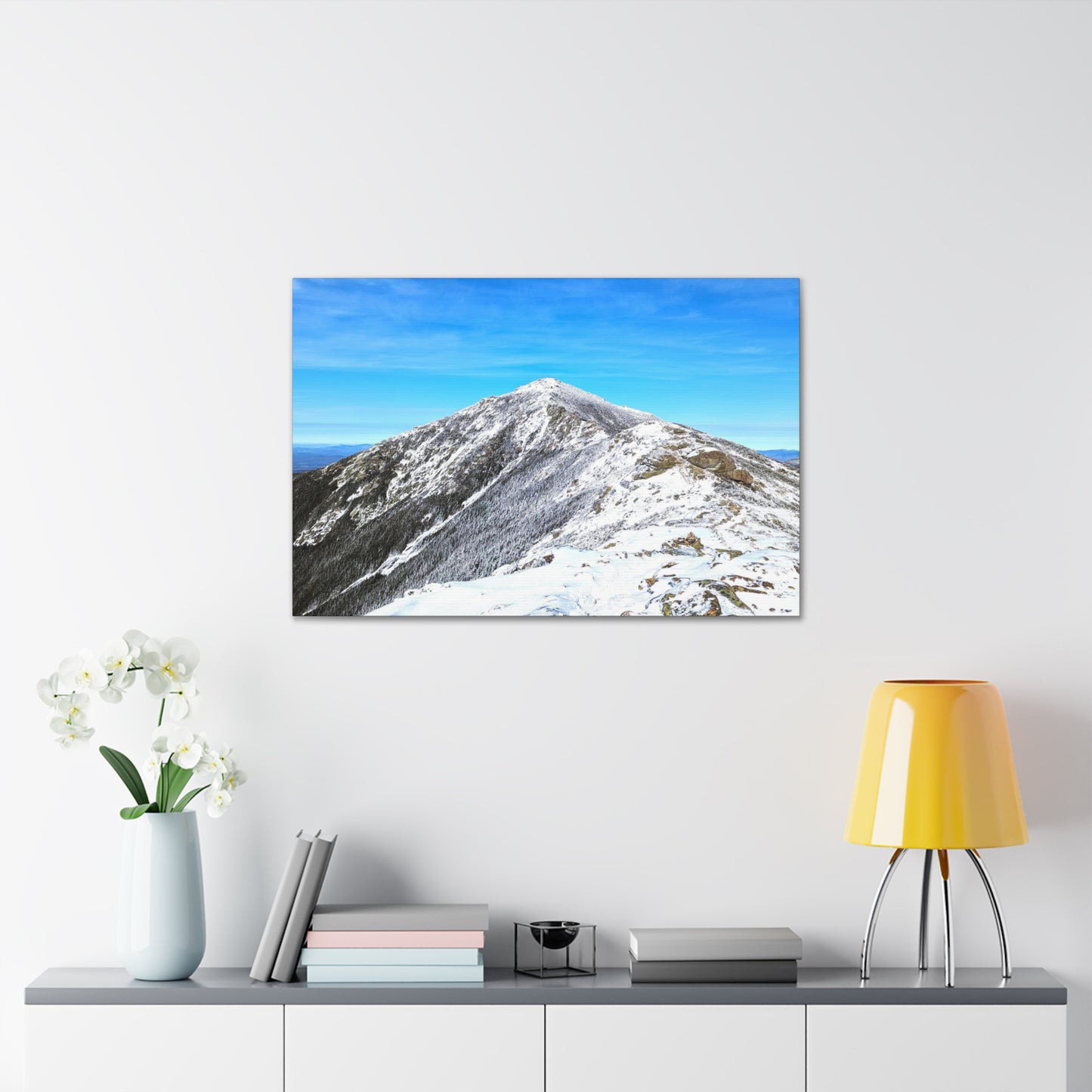 Mount Lincoln Winter Canvas Art Print