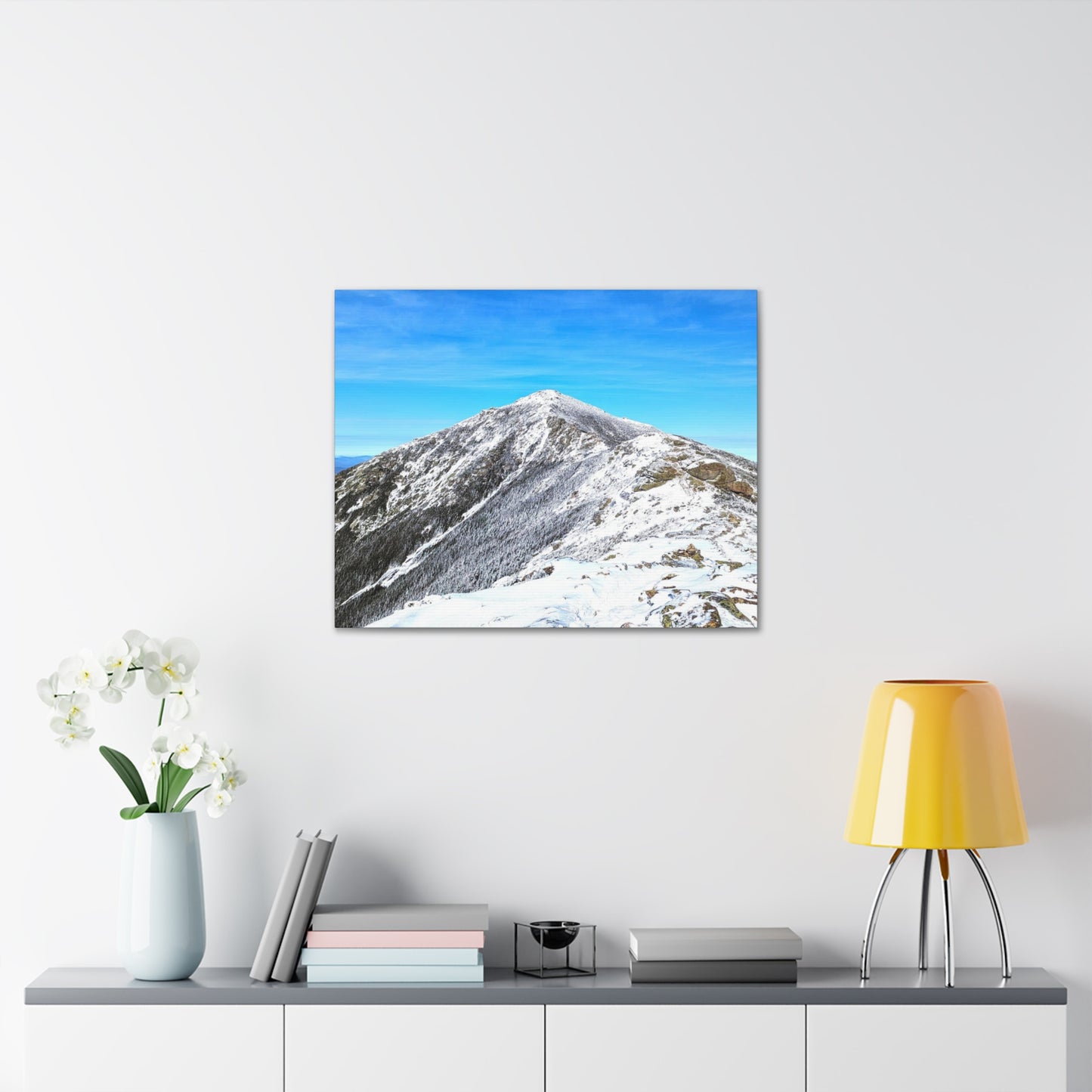 Mount Lincoln Winter Canvas Art Print